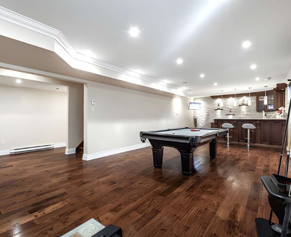 Basement recreation room design inspiration